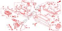 INSTRUMENTEN AFWERKING(PASSAGIERZIJKANT) voor Honda ACCORD 3.0             V6 4 deuren 5-traps automatische versnellingsbak 2005