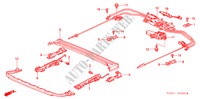 SCHUIFDAK KOMPONENTEN voor Honda ACCORD 2.4          VTI-E 4 deuren 5-versnellings handgeschakelde versnellingsbak 2003