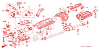 UITLAATPIJP(L4) voor Honda ACCORD 2.4          VTI-L 4 deuren 5-versnellings handgeschakelde versnellingsbak 2003