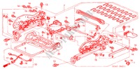 V. ZITTING COMPONENTEN (L.)(BEKRACHTIGING HOOGTE) voor Honda ACCORD 2.4          VTI-E 4 deuren 5-traps automatische versnellingsbak 2006