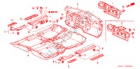 VLOERMAT voor Honda ACCORD 3.0             V6 4 deuren 5-traps automatische versnellingsbak 2003