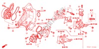 WATERPOMP(L4) voor Honda ACCORD 2.4          VTI-E 4 deuren 5-versnellings handgeschakelde versnellingsbak 2004