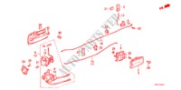 ACHTER PORTIER SLOT(4DE) voor Honda ACCORD LX 4 deuren 4-traps automatische versnellingsbak 1986