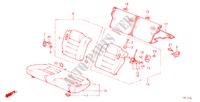 ACHTER ZITTING(2DE) voor Honda ACCORD EX-2.0I 3 deuren 4-traps automatische versnellingsbak 1986