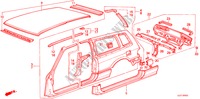 CHASSIS STRUKTUUR(3)(2DE) voor Honda ACCORD EX 3 deuren 5-versnellings handgeschakelde versnellingsbak 1986