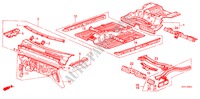CHASSIS STRUKTUUR voor Honda ACCORD LX 1600 4 deuren 4-traps automatische versnellingsbak 1986