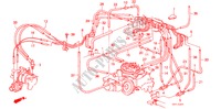INSTALLATIEPIJP/SLANGEN (E,F,G,W) voor Honda ACCORD LX 4 deuren 4-traps automatische versnellingsbak 1986