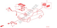 INTERIEUR VERLICHTING voor Honda ACCORD EX 3 deuren 4-traps automatische versnellingsbak 1986