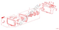 KOPLAMP(1) voor Honda ACCORD EX-2.0I 3 deuren 5-versnellings handgeschakelde versnellingsbak 1986