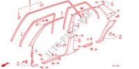 OPENING AFWERKING(4DE) voor Honda ACCORD LX 1600 4 deuren 4-traps automatische versnellingsbak 1986