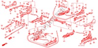 V. ZITTING COMPONENTEN (2DE) voor Honda ACCORD EX 3 deuren 4-traps automatische versnellingsbak 1986