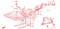 BRANDSTOF TANK voor Honda ACCORD EX 4 deuren 5-versnellings handgeschakelde versnellingsbak 1987