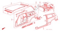 CHASSIS STRUKTUUR(3)(2DE) voor Honda ACCORD EX 3 deuren 5-versnellings handgeschakelde versnellingsbak 1987