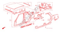CHASSIS STRUKTUUR(4)(4DE) voor Honda ACCORD EX 4 deuren 5-versnellings handgeschakelde versnellingsbak 1987
