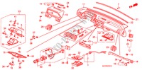 INSTRUMENTEN PANEEL(LH) voor Honda ACCORD EX-2.0I 4 deuren 5-versnellings handgeschakelde versnellingsbak 1987