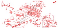 INSTRUMENTEN PANEEL(RH) voor Honda ACCORD EX-2.0I 4 deuren 5-versnellings handgeschakelde versnellingsbak 1987