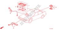 INTERIEUR VERLICHTING voor Honda ACCORD EX 3 deuren 4-traps automatische versnellingsbak 1987
