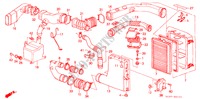LUCHTFILTER(PGM FI) voor Honda ACCORD 2.0I-16 4 deuren 5-versnellings handgeschakelde versnellingsbak 1987