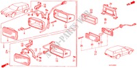 MISTLICHT voor Honda ACCORD LX 4 deuren 4-traps automatische versnellingsbak 1987