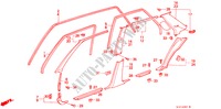 OPENING AFWERKING(4DE) voor Honda ACCORD 2.0I-16 4 deuren 5-versnellings handgeschakelde versnellingsbak 1987