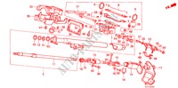 STUURKOLOM(LH) (KANTELEN) voor Honda ACCORD 2.0I-16 4 deuren 5-versnellings handgeschakelde versnellingsbak 1987