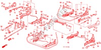 V. ZITTING COMPONENTEN (2DE) voor Honda ACCORD EX-2.0I 3 deuren 4-traps automatische versnellingsbak 1987