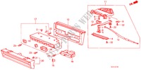 VERWARMING REGELAAR (TOETS TYPE) voor Honda ACCORD LX 4 deuren 5-versnellings handgeschakelde versnellingsbak 1987