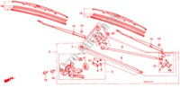 VOOR RUITESPROEIER (LH) voor Honda ACCORD LX 4 deuren 5-versnellings handgeschakelde versnellingsbak 1987