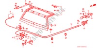 ACHTERKLEP(2DE) voor Honda ACCORD EX 3 deuren 4-traps automatische versnellingsbak 1989