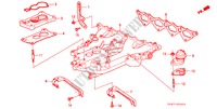 CARBURATEUR ISOLATIE/ INLAAT SPRUITSTUK voor Honda ACCORD LX 4 deuren 4-traps automatische versnellingsbak 1989