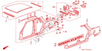 CHASSIS STRUKTUUR(4)(4DE) voor Honda ACCORD LX 4 deuren 5-versnellings handgeschakelde versnellingsbak 1989