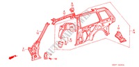 CHASSIS STRUKTUUR(5)(2DE) voor Honda ACCORD EX 3 deuren 5-versnellings handgeschakelde versnellingsbak 1989