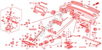 INSTRUMENTEN PANEEL(1) voor Honda ACCORD EX 1600 4 deuren 4-traps automatische versnellingsbak 1989