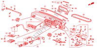 INSTRUMENTEN PANEEL(2) voor Honda ACCORD EX-2.0I 4 deuren 5-versnellings handgeschakelde versnellingsbak 1989