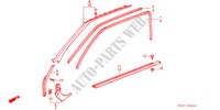 OPENING AFWERKING(2DE) voor Honda ACCORD EX 3 deuren 4-traps automatische versnellingsbak 1989