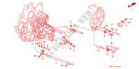 OVERSCHAKELVORK/ GASKLEP AS voor Honda ACCORD LX 1600 4 deuren 4-traps automatische versnellingsbak 1989