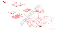 RELAIS/BEDIENINGSEENNEID(2) voor Honda ACCORD EX 3 deuren 4-traps automatische versnellingsbak 1989