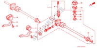 STUUR VERSNELLINGSBOX(1) voor Honda ACCORD LX 1600 4 deuren 4-traps automatische versnellingsbak 1989