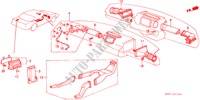 VERWARMING KANAAL voor Honda ACCORD EX 4 deuren 5-versnellings handgeschakelde versnellingsbak 1989
