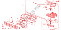 VERWARMING REGELAAR (HENDEL TYPE) voor Honda ACCORD LX 4 deuren 4-traps automatische versnellingsbak 1989