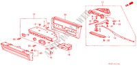 VERWARMING REGELAAR (TOETS TYPE) voor Honda ACCORD EX-2.0I 4 deuren 4-traps automatische versnellingsbak 1989