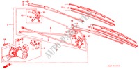 VOOR RUITESPROEIER (1) voor Honda ACCORD EX-2.0I 4 deuren 5-versnellings handgeschakelde versnellingsbak 1989