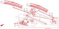 VOOR RUITESPROEIER (2) voor Honda ACCORD EX-2.0I 3 deuren 4-traps automatische versnellingsbak 1989