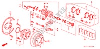 ACHTER REM voor Honda ACCORD 2.4 EXECUTIVE-E 4 deuren 5-traps automatische versnellingsbak 2006