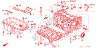 CILINDERBLOK/OLIEPAN voor Honda ACCORD 2.4 EXECUTIVE-E 4 deuren 5-traps automatische versnellingsbak 2006