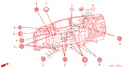 DOORVOERTULLE(ONDER) voor Honda ACCORD 2.4 EXECUTIVE-E 4 deuren 5-traps automatische versnellingsbak 2006
