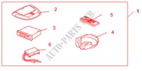 DVD/MP3 SPELER MET AFST.BED. EN DRAADL KOPTELEFOONS voor Honda ACCORD 2.4 EXECUTIVE-E 4 deuren 5-traps automatische versnellingsbak 2006