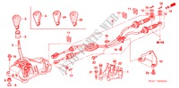OVERSCHAKELHENDEL(DIESEL) (RH) voor Honda ACCORD 2.2 EXECUTIVE 4 deuren 5-versnellings handgeschakelde versnellingsbak 2004