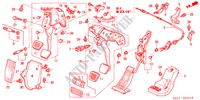 PEDAAL(RH) voor Honda ACCORD 2.4 TYPE S 4 deuren 6-versnellings handgeschakelde versnellingsbak 2003