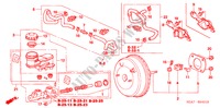 REM HOOFDCILINDER/ HOOFDSPANNING(RH) voor Honda ACCORD 2.4 TYPE S 4 deuren 6-versnellings handgeschakelde versnellingsbak 2003